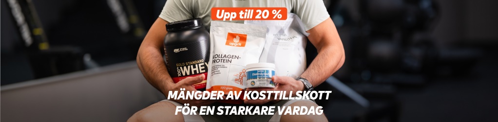 Upp till 20% rabatt p utvalda kosttillskott